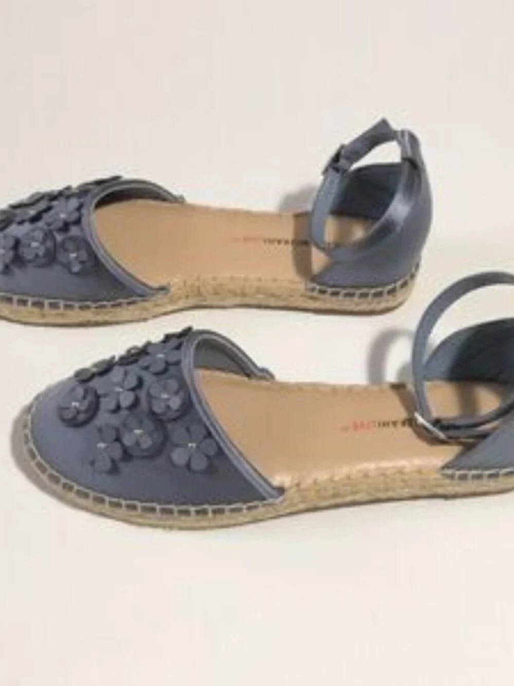 Isaac Mizrahi Floral Applique Satin Espadrilles